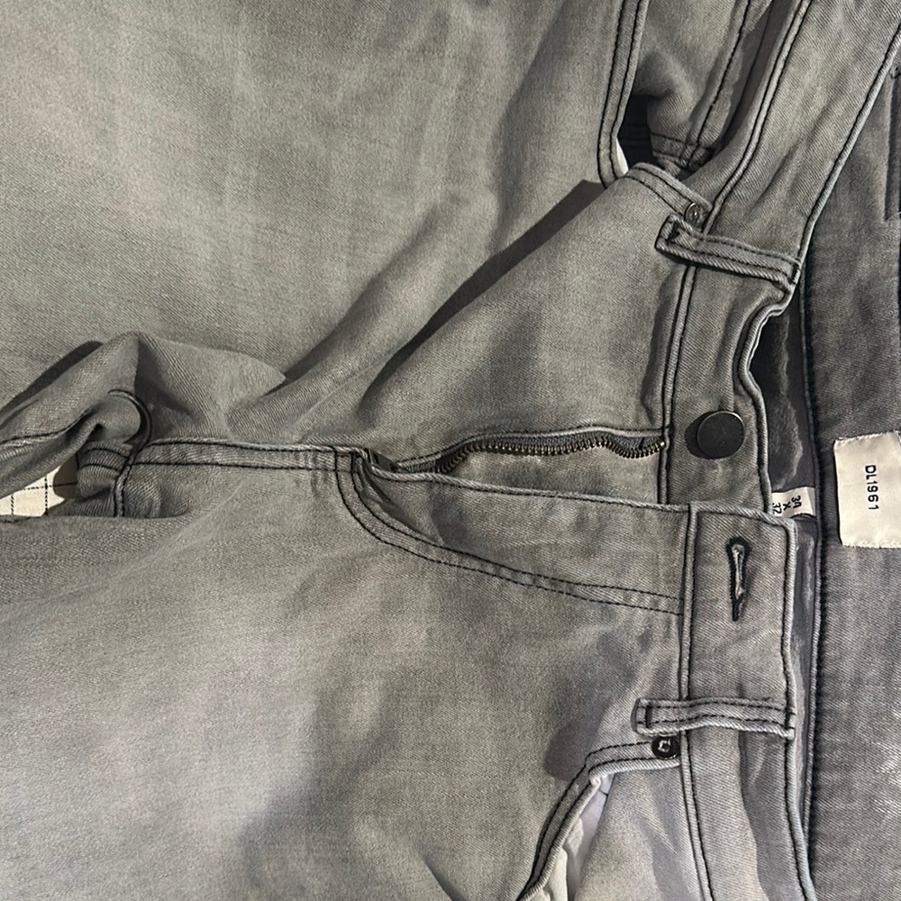 Gray Denim Jeans-DL1961 Designer